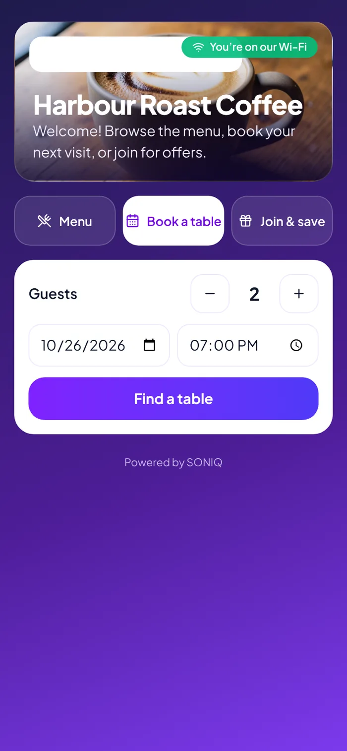 Booking the next visit
